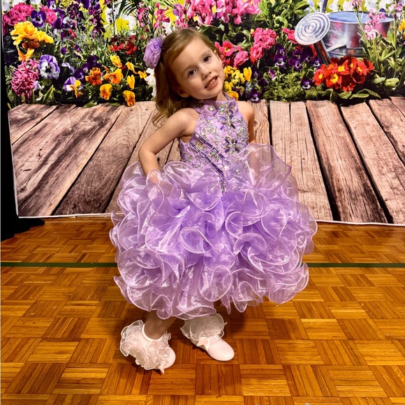Lavender toddler pageant  dress - Picture 6 of 6